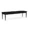 Lesro Lenox Steel 3 Seat Bench, Black/Onyx Seat, Black/Onyx Back, 67 W 21 L 18.5 H LS3001 - alternate 3